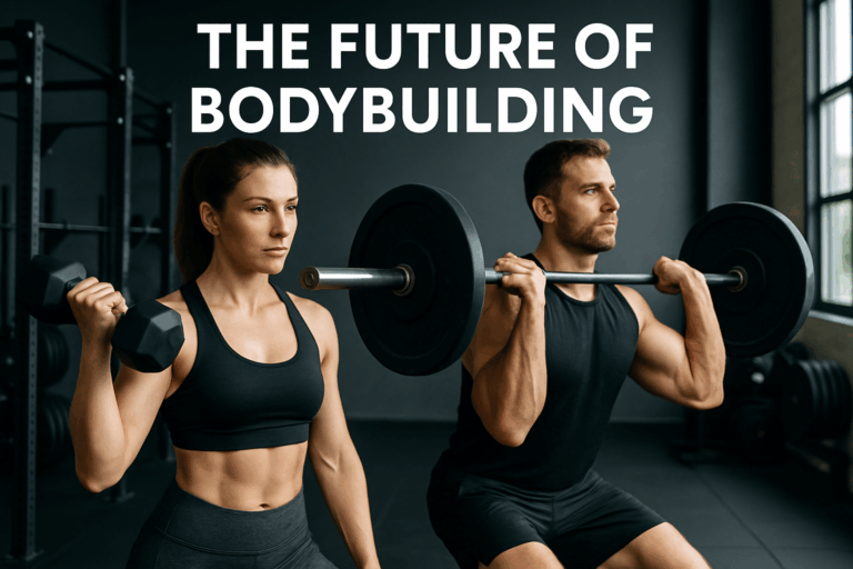 Man and woman weightlifting